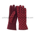 Lady Warm Single Layer Polar Fleece Impresso Luvas / Mittens